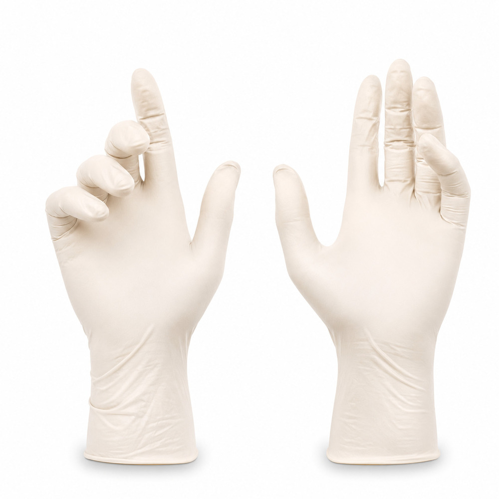 Disposable Natural Rubber Latex Examination Gloves