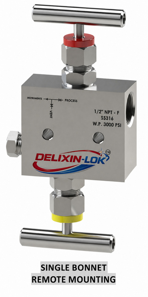 Single Bonnet Remote Mounting 2 Way Manifold Valve