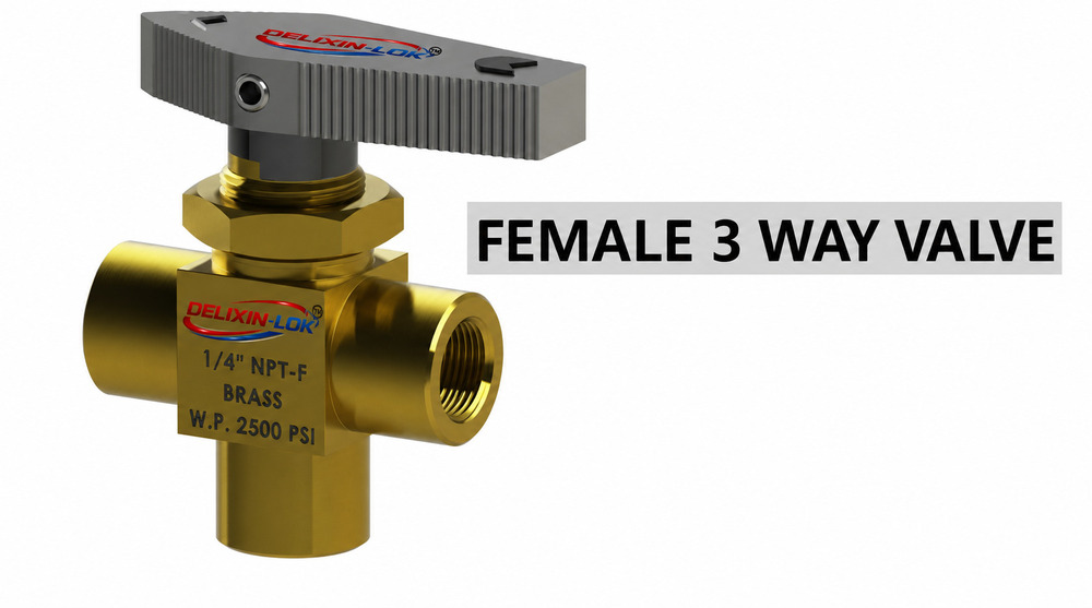 Female 3 Way Ball Valve