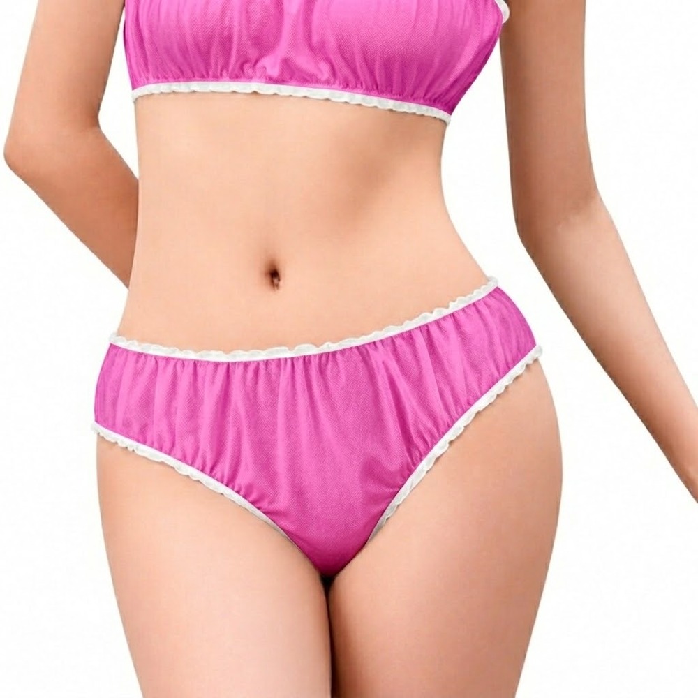 Pink Disposable Non Woven Panty