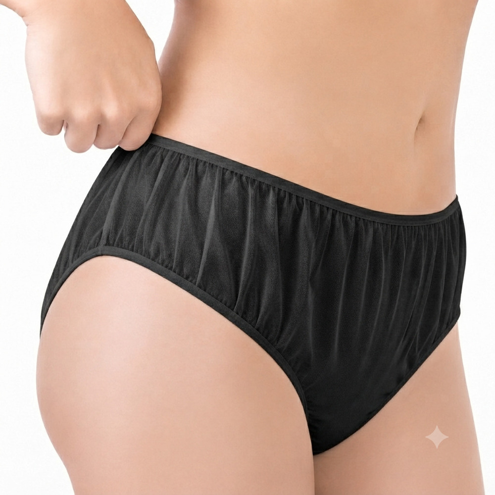 Black Disposable SMS Panty