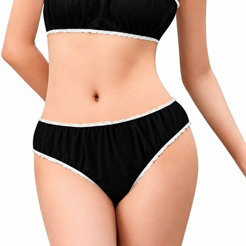 Black Disposable Non Woven Panty