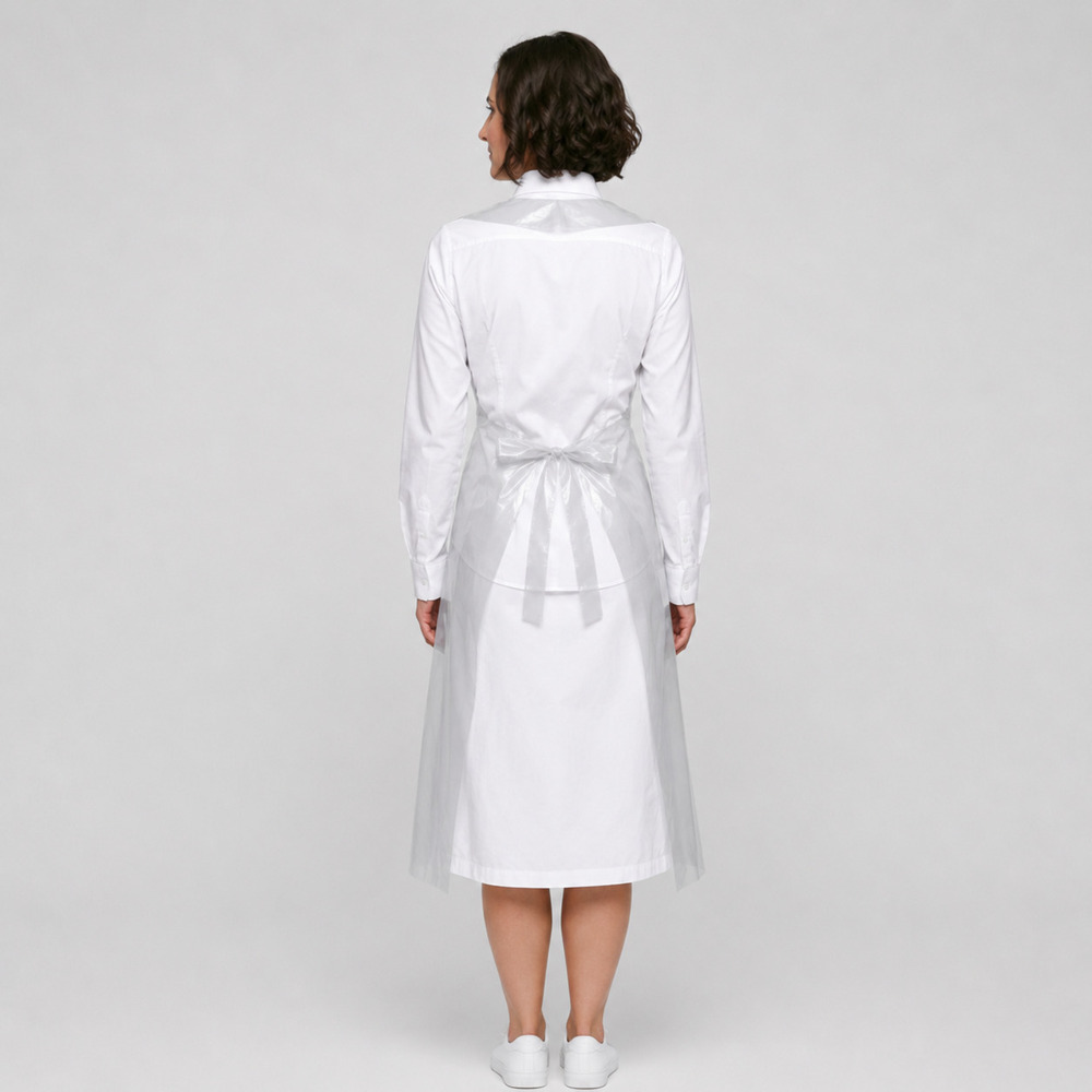 White Disposable LDPE Plastic Apron