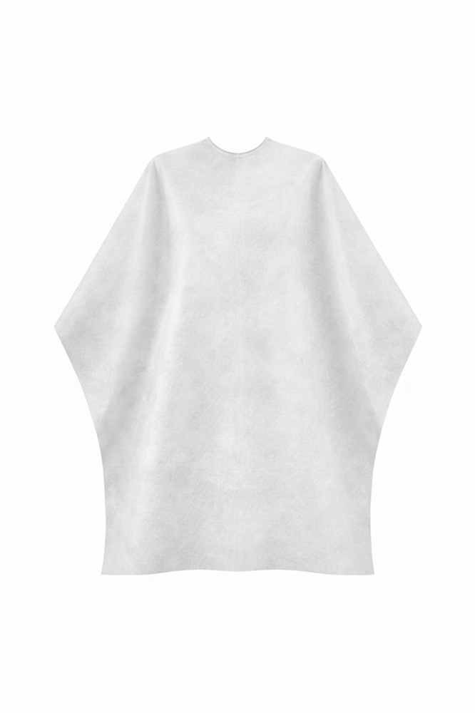 White Disposable Non Woven Salon Apron