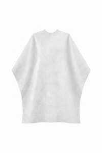White Disposable Non Woven Salon Apron - Gender: Women