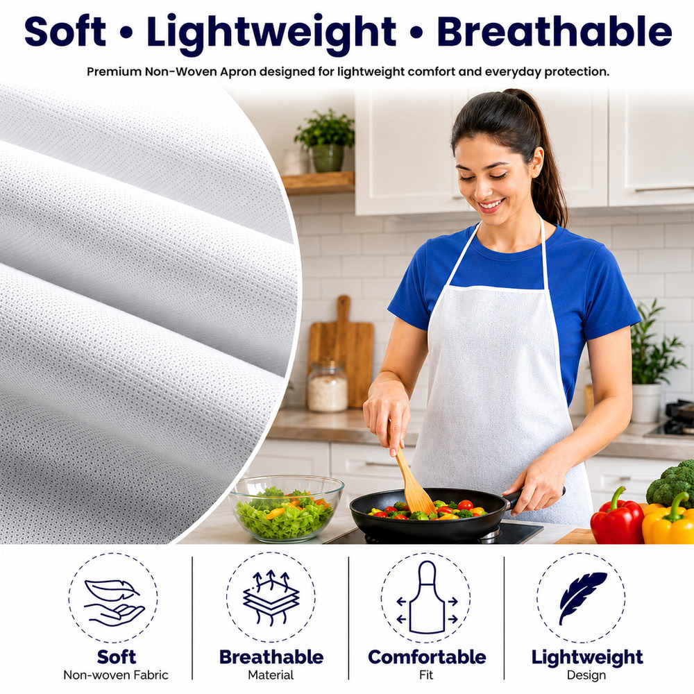 Disposable Non Woven Self Kitchen Apron