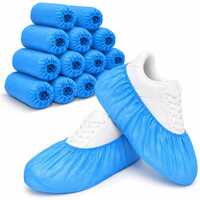 Blue Disposable LDPE Shoe Cover
