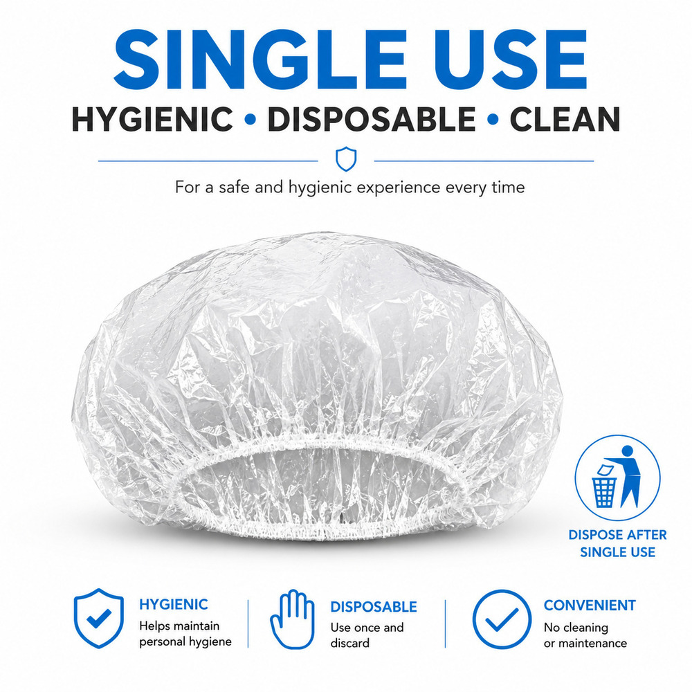 Disposable Ldpe Shower Cap - Storage Instructions: Store In A Cool