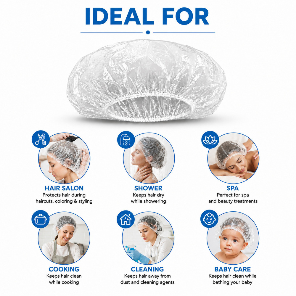 Disposable LDPE Shower Cap