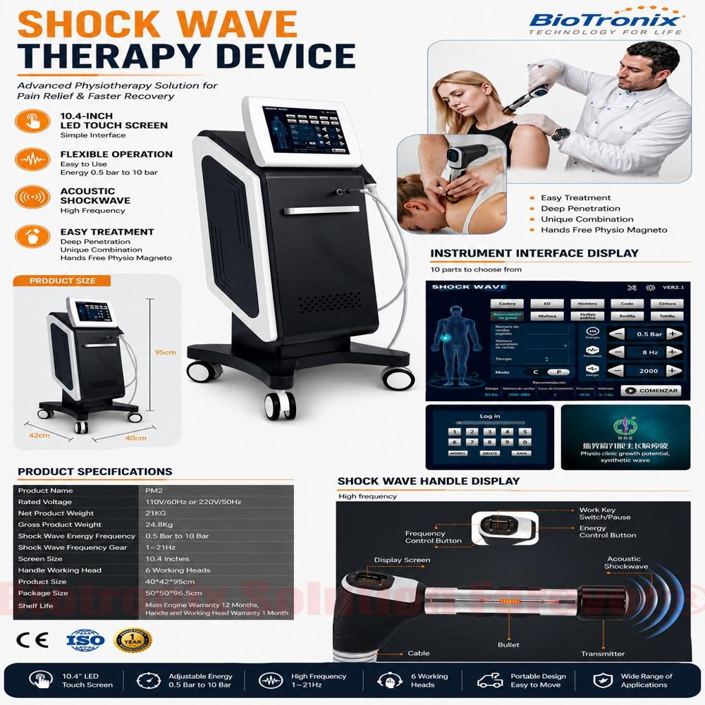Professional ESWT Machine for Sports Injury Rehabilitation