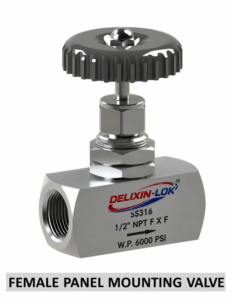 Female Panel Mounting Needle Valve