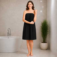 Black Disposable Non Woven Spa Gown