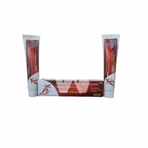 ZCLO -CM Aceclofenac Methyl Salicylate Linseed Oil Menthol And Capsaicin Gel