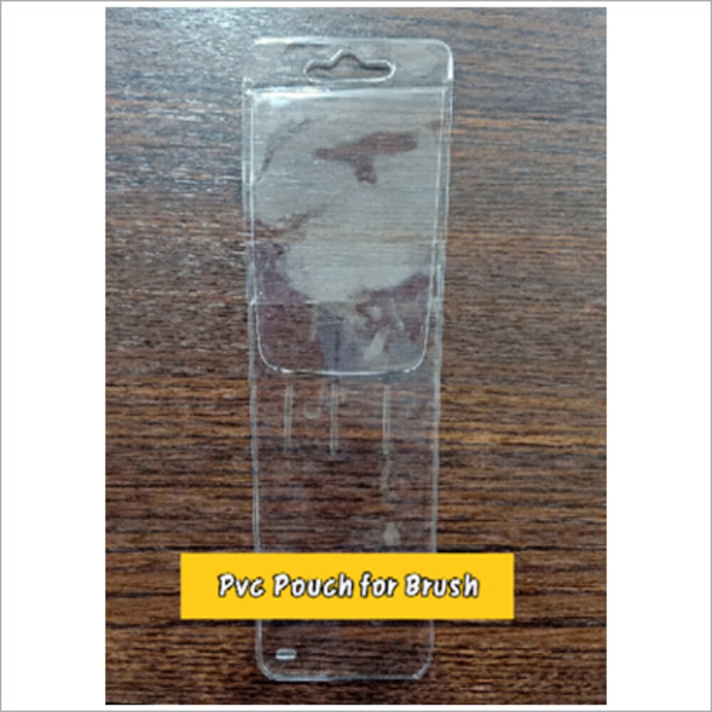 Pvc Pouch For Brushes - Transparent Pvc Material | Versatile Storage For Brushes, Creams, And Lipsticks With Patch Handle