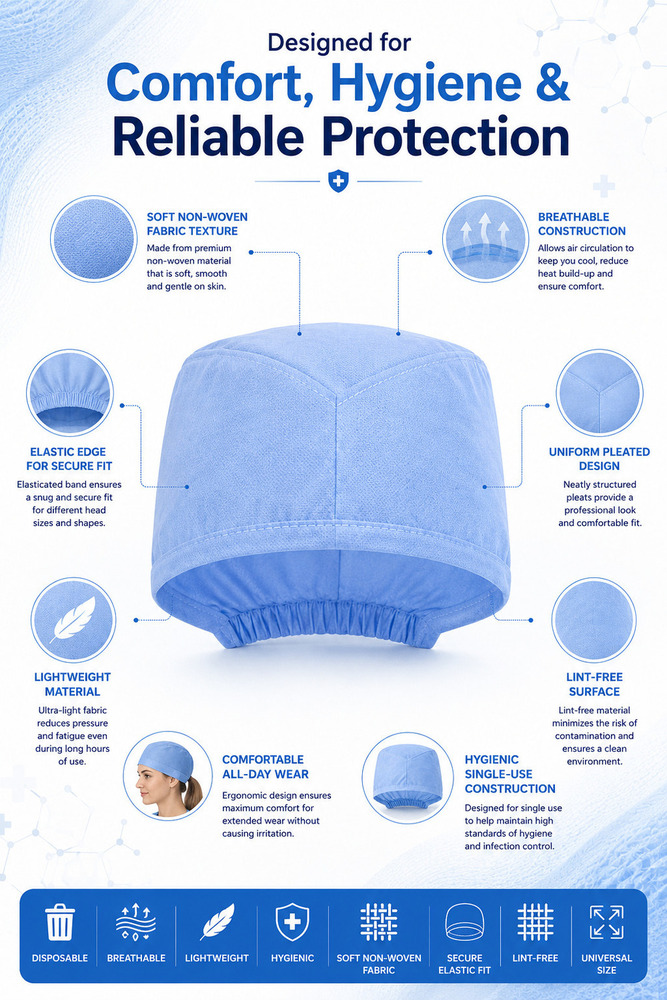 Disposable Non Woven Surgeon Cap