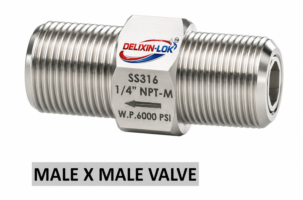 Male X Male Non Return Valve