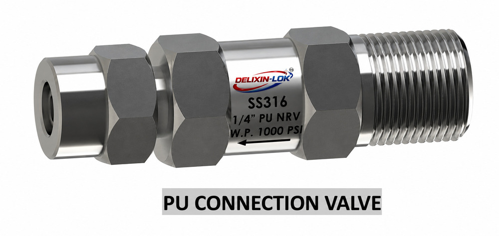 PU Connection Non Return Valve