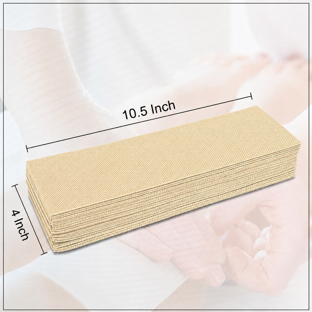Beige Disposable Non Woven Wax Strips