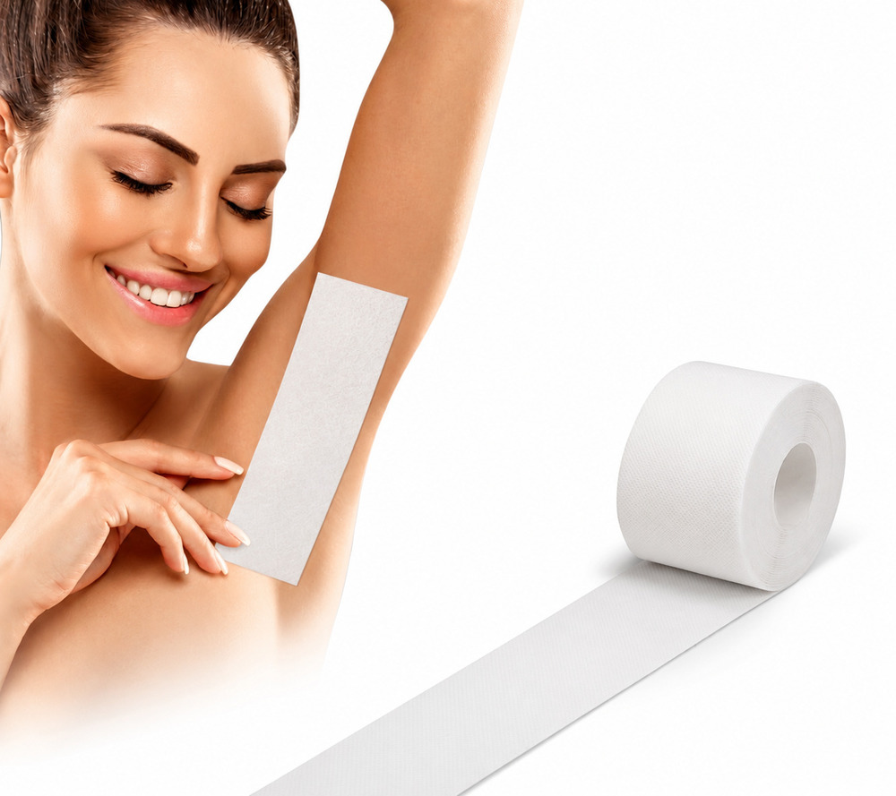 White Disposable Non Woven Wax Strips