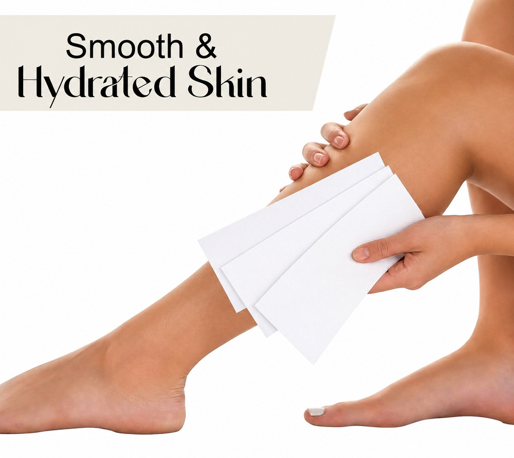 White Disposable Non Woven Wax Strips