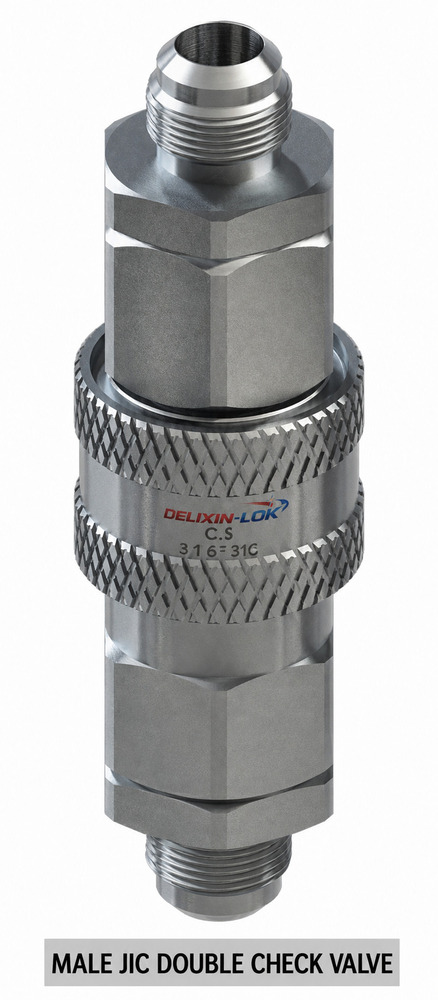 Male JIC Double Check Valve
