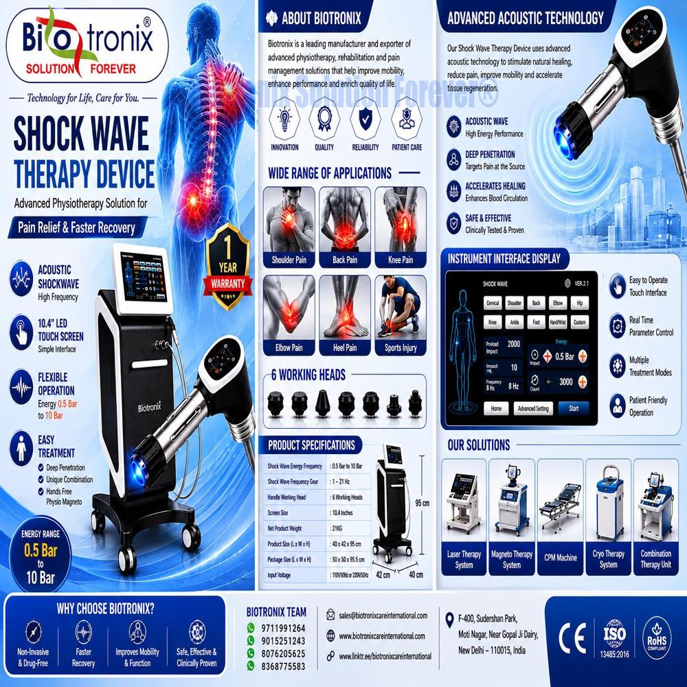 Digital Shockwave Therapy Equipment for Pain Management