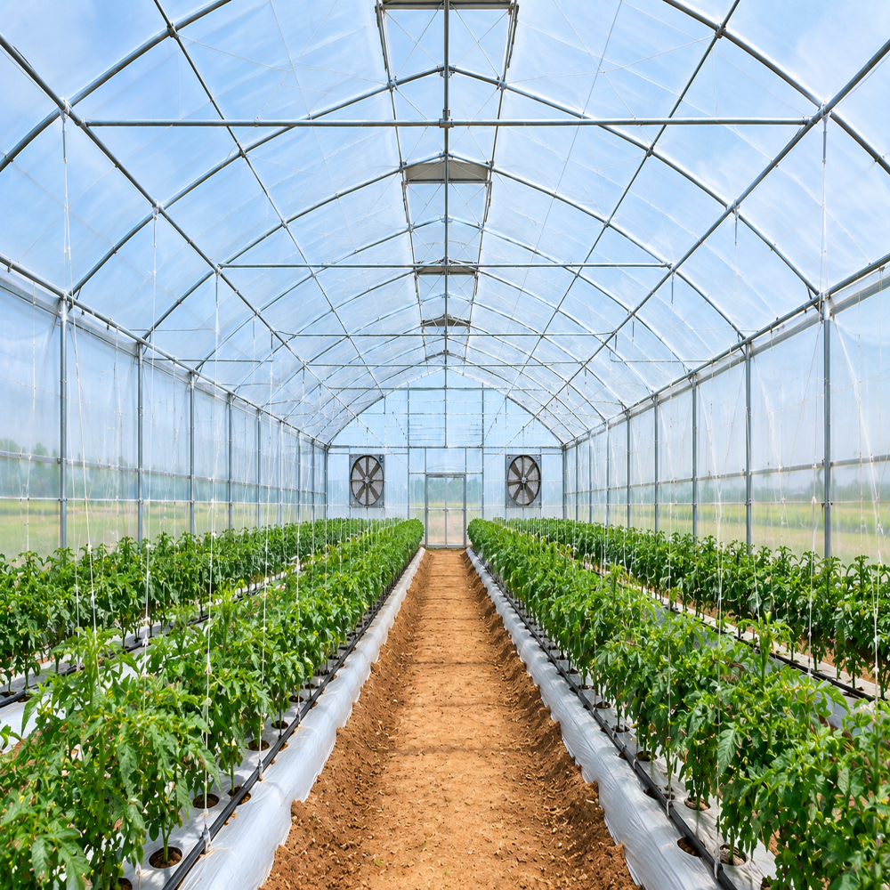 Naturally Ventilated Poly House Nvph Green House - Advantage: Reduces Heat