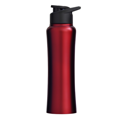 Steel Bottle - Color: Red & Black