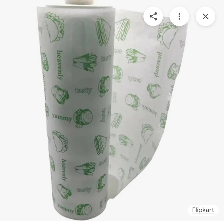 Printed Butter Paper Roll