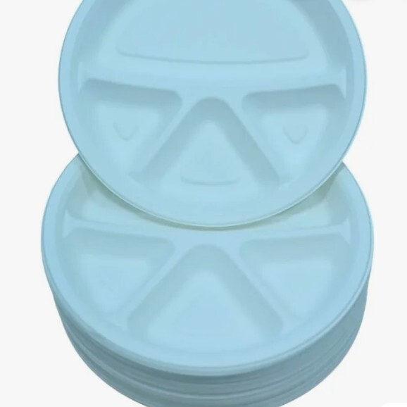 4 Compartment Bagasse Disposable Plate