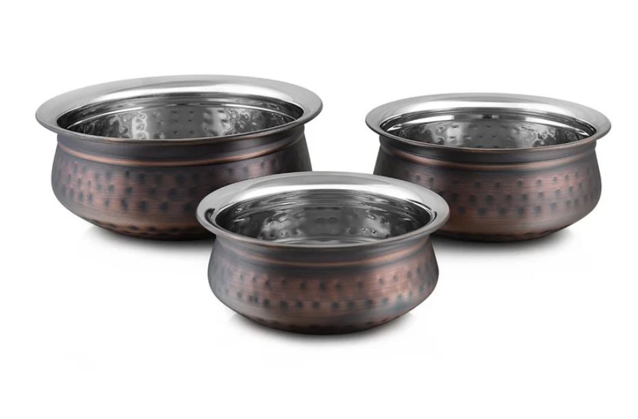 Serving handi antique copper
