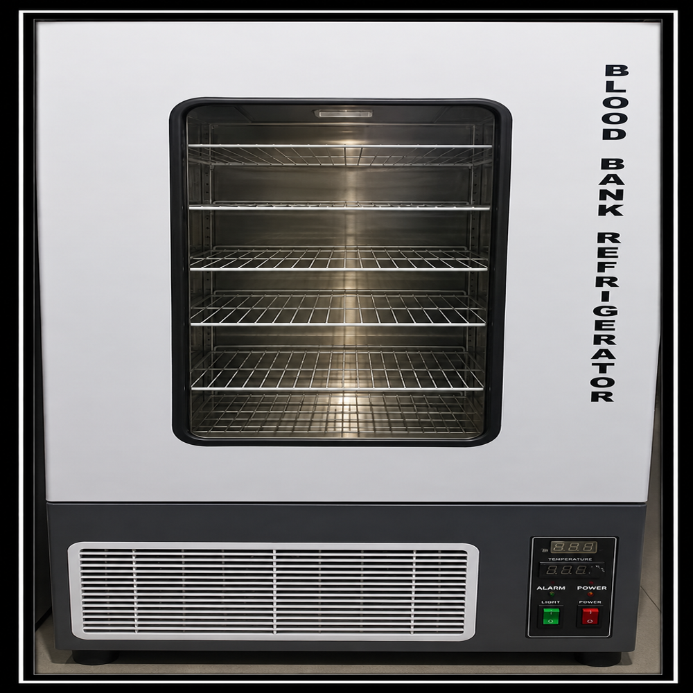 Blood Bank Refrigerator - Equipment Materials: Inner Stainless Steel And Outer Mild Still