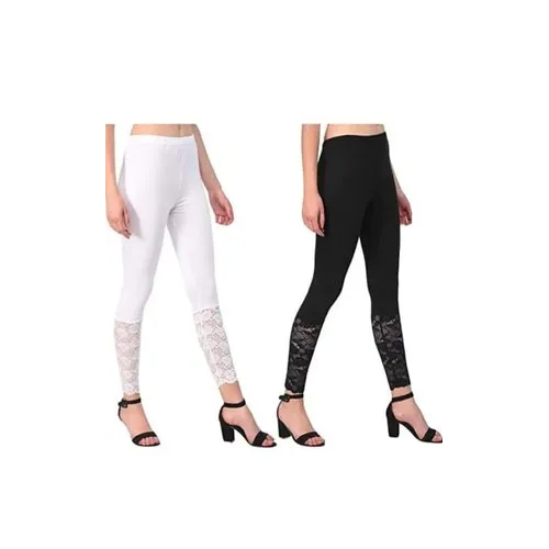 Viscose Legging - Casual Dress Type | Color Variants: Black, White, Washable For All Seasons, Suitable For Indian Ethnic Wear