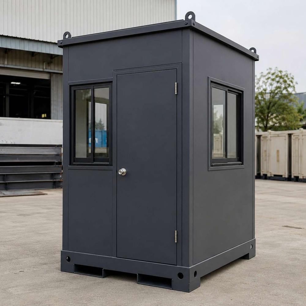Portable Security Guard Cabin - Color: White