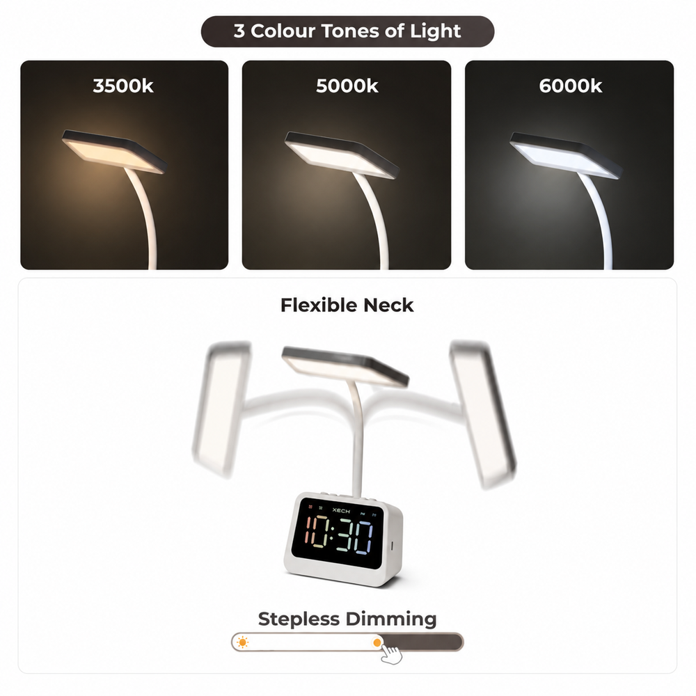 Prism Lamp, Pen stand and digital clock