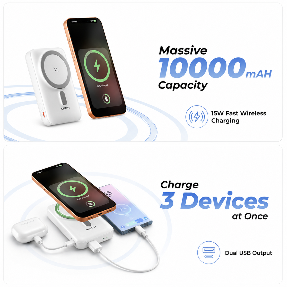 X-Charge MAG 10000mAH Mag-Safe Power Bank