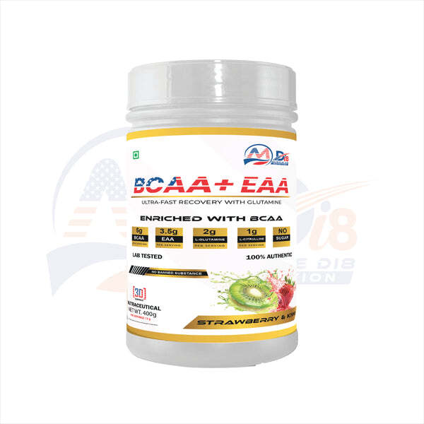 Strawberry And Kiwi Flavour BCAA Health Supplements