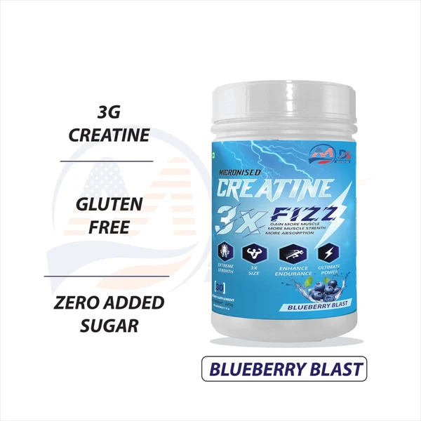 Fizz Blueberry Flavour Creatine Health Supplements