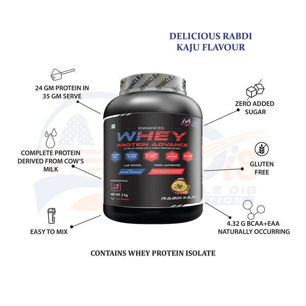 2Kg Advance Rabdi Kaju Flavour Whey Protein