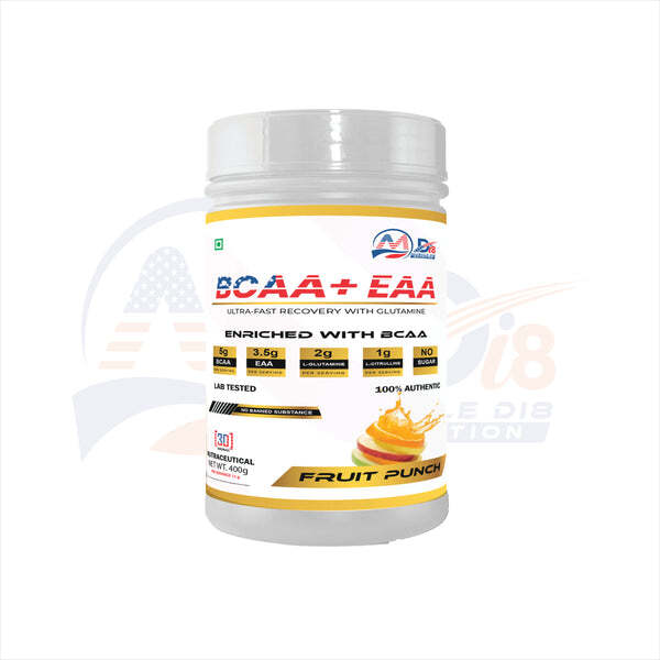 Fruit Punch Flavour BCAA Health Supplements