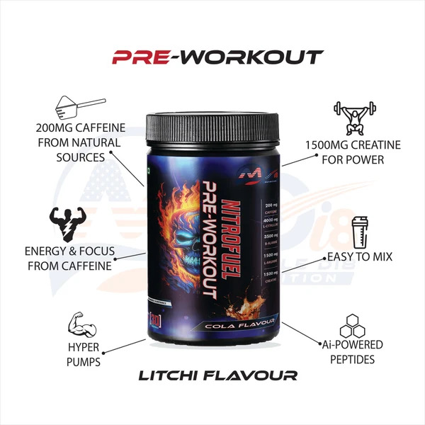 Cola Flavour Pre Workout Supplement