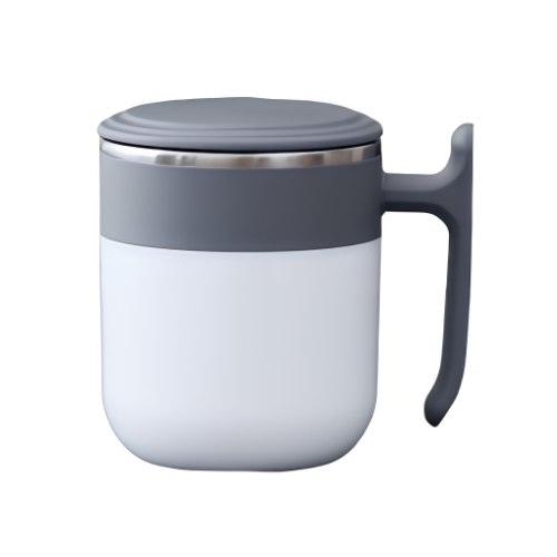 Travel Mug - Color: White & Grey