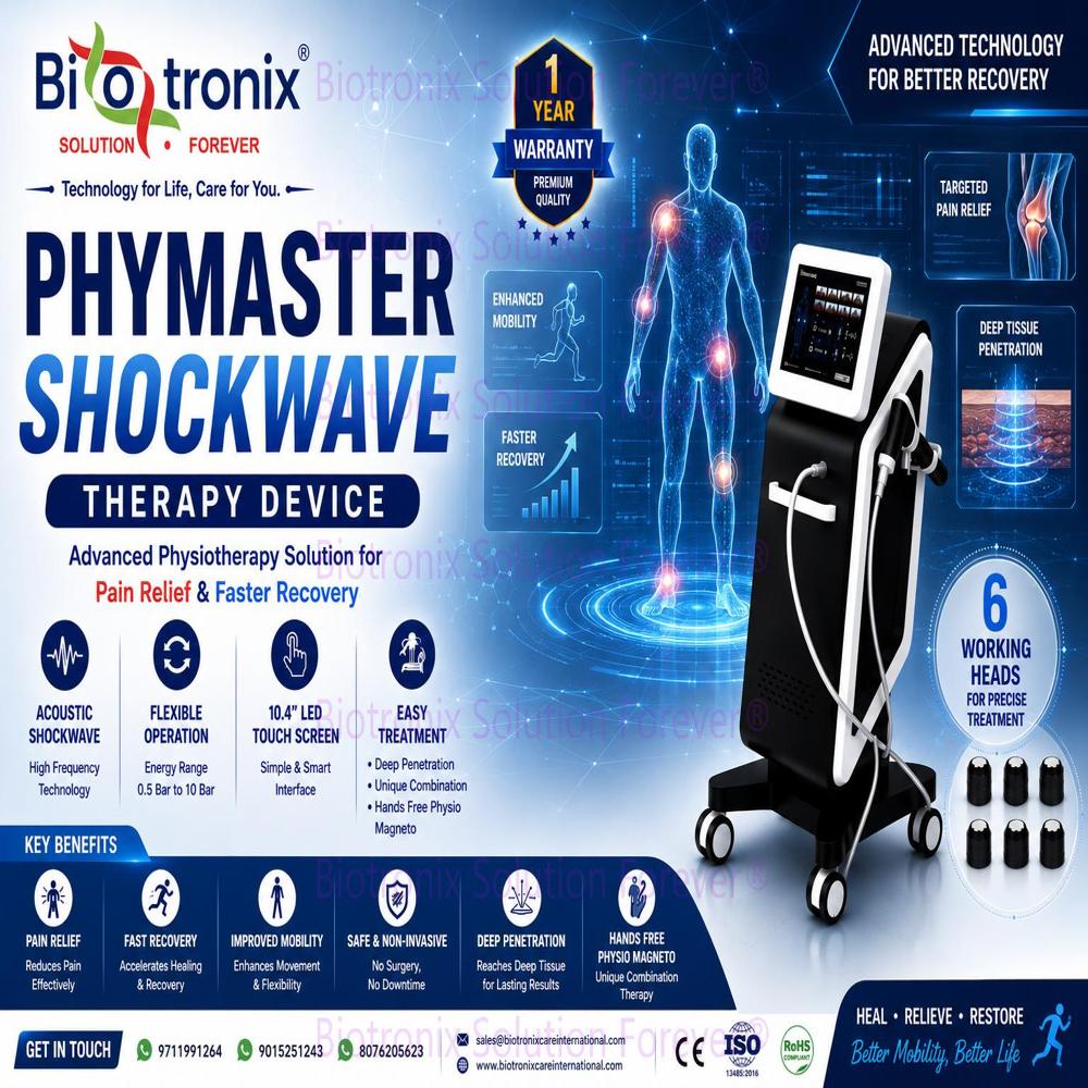 Touch Screen Shockwave Therapy Machine for Physiotherapy