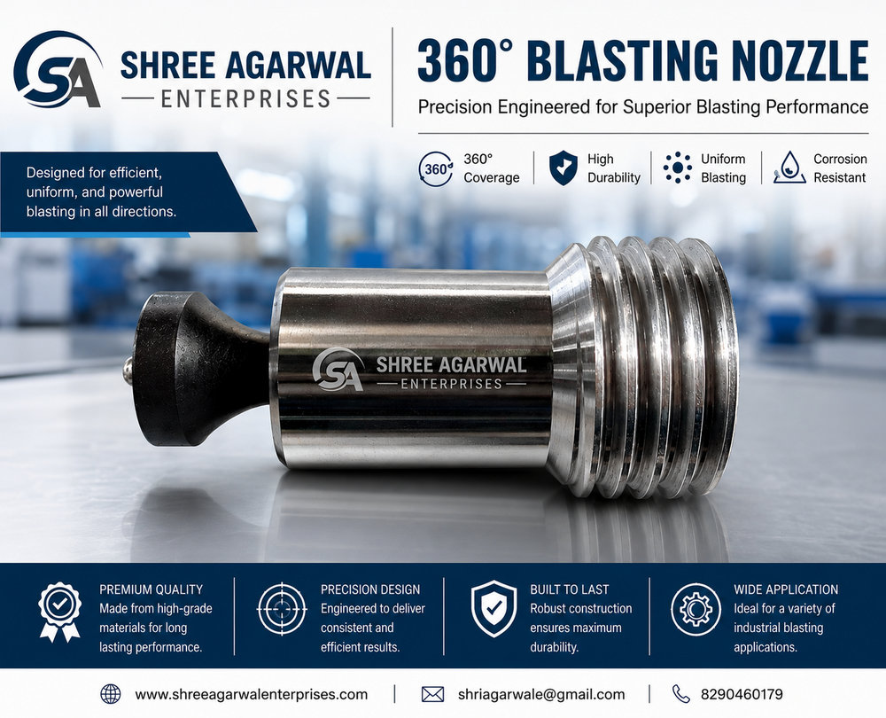 360 Degree Blasting Nozzle - Air Consumption: 8