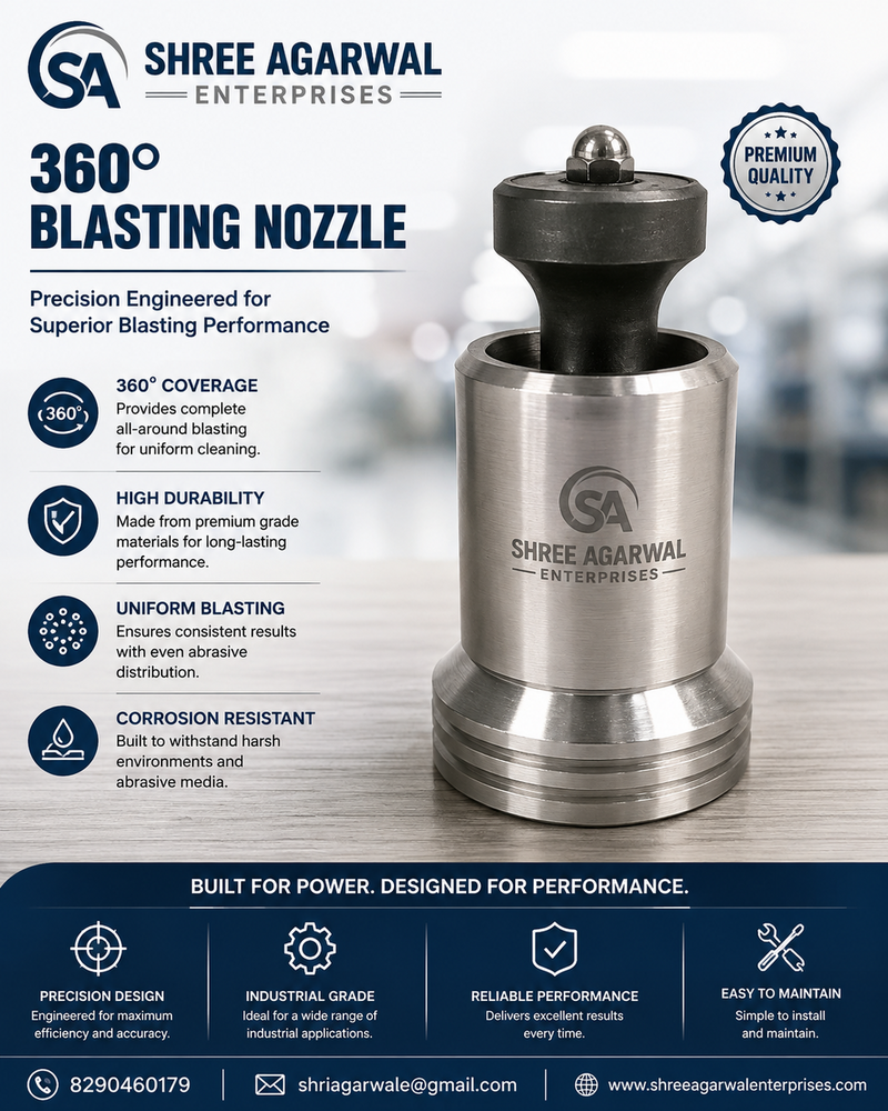 360 Degree Blasting Nozzle - Air Consumption: 8