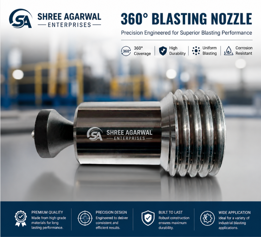 360 Degree Blasting Nozzle - Air Consumption: 8