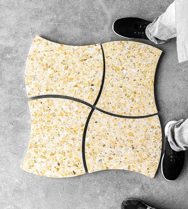 Automatic TerrazzoTile Making Machine / Terrazzo Cement Tiles Press Machine