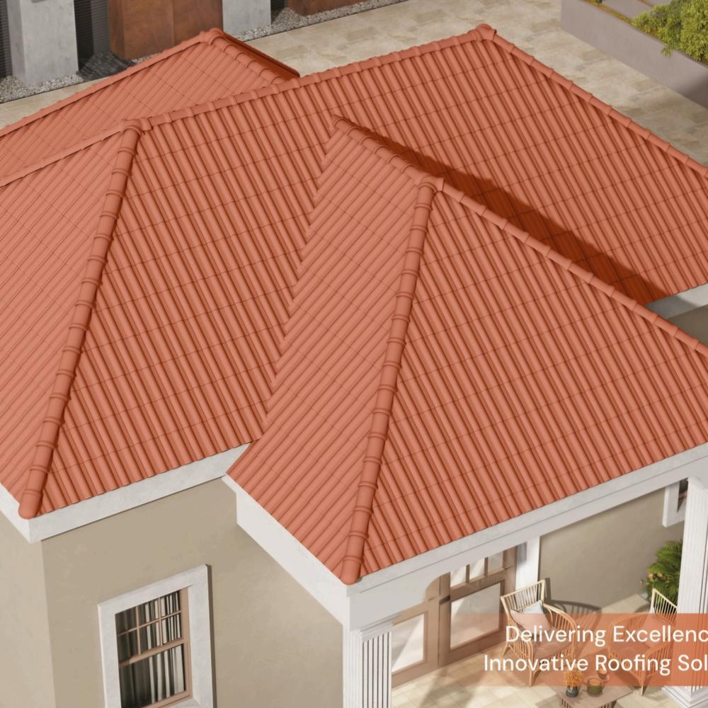 Ceramic Roof Tile Teracotta colour Elbano series
