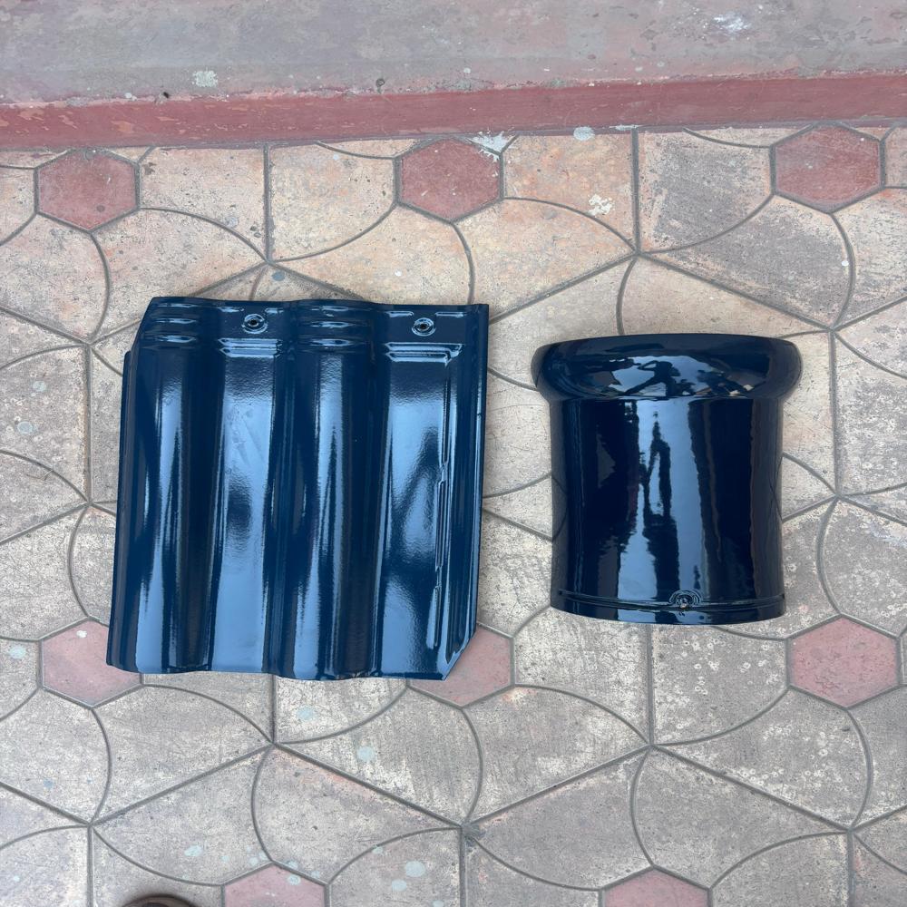 Ceramic Roof Tile Blue Color Elbano Series