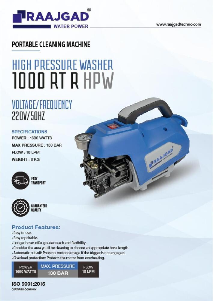 RT-1000-R HPW High Pressure Washer